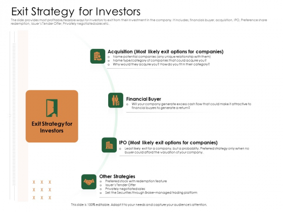 Substitute Financing Pitch Deck Exit Strategy For Investors Microsoft PDF Substitute Financing Pitch Deck Exit Strategy For Investors Microsoft PDF
