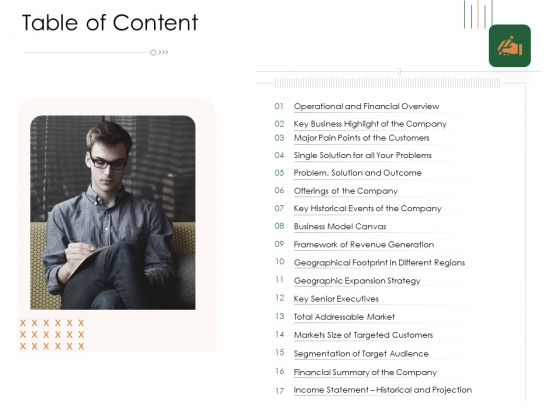Substitute Financing Pitch Deck Table Of Content Business Background PDF Substitute Financing Pitch Deck Table Of Content Business Background PDF