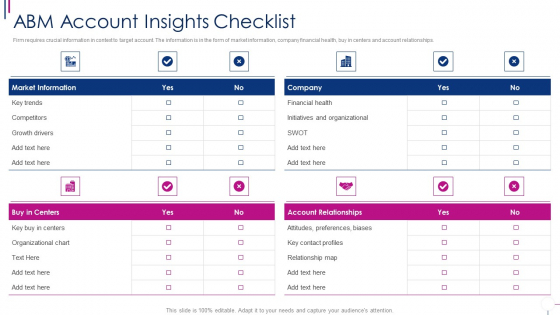 Successful Account Oriented Marketing Techniques Abm Account Insights Checklist Inspiration PDF Successful Account Oriented Marketing Techniques Abm Account Insights Checklist Inspiration PDF