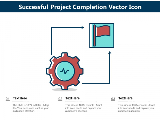 Successful Project Completion Vector Icon Ppt PowerPoint Presentation Ideas Master Slide PDF