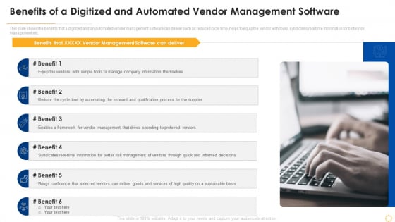 Successful Vendor Management Approaches To Boost Procurement Efficiency Benefits Of A Digitized Information PDF