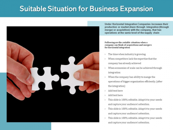 Suitable Situation For Business Expansion Ppt PowerPoint Presentation File Example Introduction PDF Suitable Situation For Business Expansion Ppt PowerPoint Presentation File Example Introduction PDF