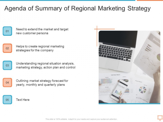 Summary Of Regional Marketing Strategy Agenda Of Summary Of Regional Marketing Strategy Brochure PDF Summary Of Regional Marketing Strategy Agenda Of Summary Of Regional Marketing Strategy Brochure PDF