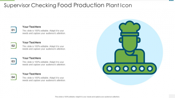 Supervisor Checking Food Production Plant Icon Icons PDF Supervisor Checking Food Production Plant Icon Icons PDF