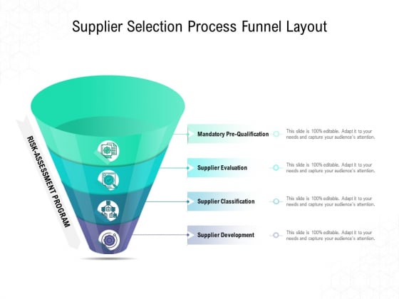 Supplier Selection Process Funnel Layout Ppt PowerPoint Presentation Inspiration Background Image Supplier Selection Process Funnel Layout Ppt PowerPoint Presentation Inspiration Background Image
