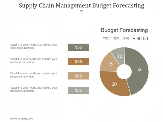 Supply Chain Management Budget Forecasting Ppt PowerPoint Presentation Professional