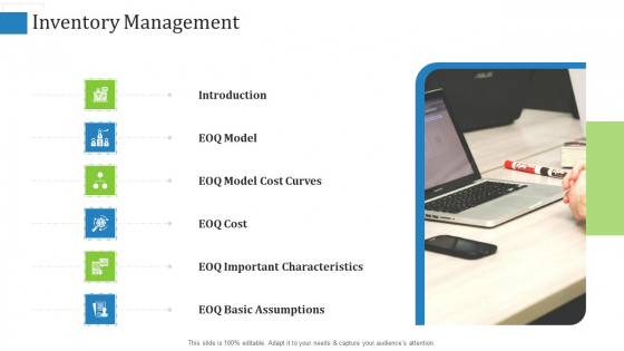 Supply Chain Management Operational Metrics Inventory Management Mockup PDF