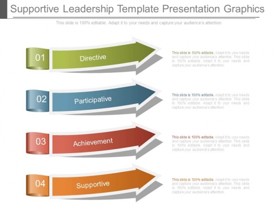 Supportive Leadership Template Presentation Graphics
