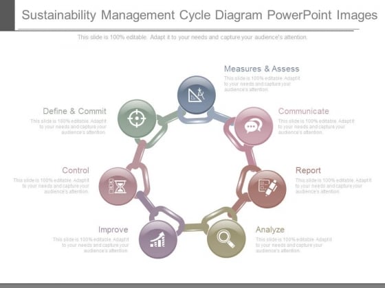 Sustainability Management Cycle Diagram Powerpoint Images