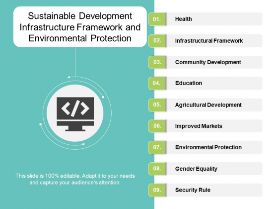Sustainable Development Infrastructure Framework And Environmental Protection Ppt Powerpoint Presentation Infographic Template Examples Sustainable Development Infrastructure Framework And Environmental Protection Ppt Powerpoint Presentation Infographic Template Examples
