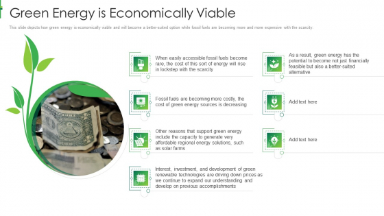 Sustainable Energy Green Energy Is Economically Viable Brochure PDF Sustainable Energy Green Energy Is Economically Viable Brochure PDF