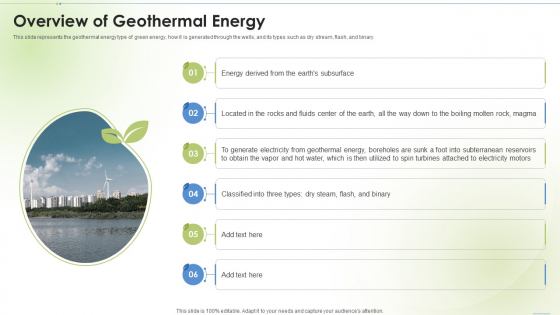 Sustainable Energy Overview Of Geothermal Energy Ppt PowerPoint Presentation Inspiration Influencers PDF Sustainable Energy Overview Of Geothermal Energy Ppt PowerPoint Presentation Inspiration Influencers PDF