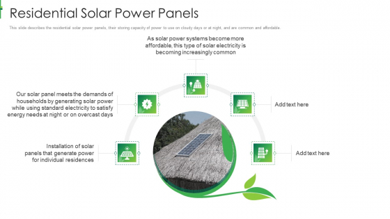 Sustainable Energy Residential Solar Power Panels Mockup PDF