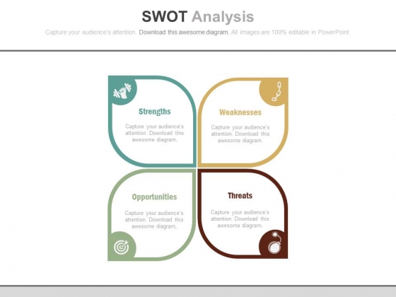 Swot Analysis For Corporate Business Strategy Powerpoint Template Swot Analysis For Corporate Business Strategy Powerpoint Template