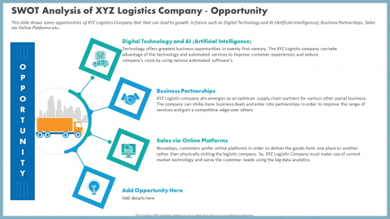 Swot Analysis Of XYZ Logistics Company Opportunity Guidelines PDF Swot Analysis Of XYZ Logistics Company Opportunity Guidelines PDF