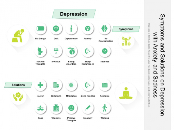 Symptoms And Solutions On Depression With Anxiety And Sadness Ppt PowerPoint Presentation File Deck PDF Symptoms And Solutions On Depression With Anxiety And Sadness Ppt PowerPoint Presentation File Deck PDF