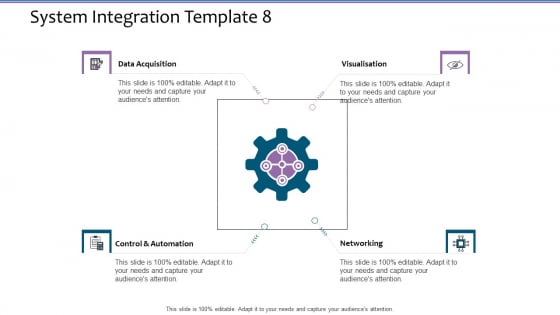 System Integration Template 8 Software Integration Specification Tree Infographics PDF