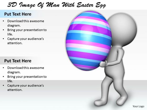 Sales Concepts 3d Image Of Man With Easter Egg Characters Sales Concepts 3d Image Of Man With Easter Egg Characters