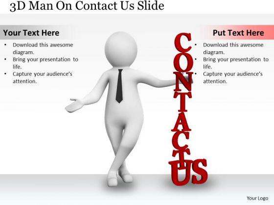 Sales Concepts 3d Man Contact Us Slide Character Sales Concepts 3d Man Contact Us Slide Character