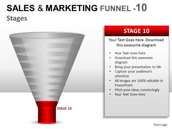 Sales Conversion Funnel With 10 Stages Ppt Diagrams Slides Sales Conversion Funnel With 10 Stages Ppt Diagrams Slides