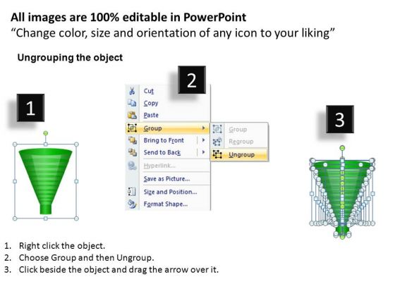 Sales Conversions Funnels Diagrams For PowerPoint images idea