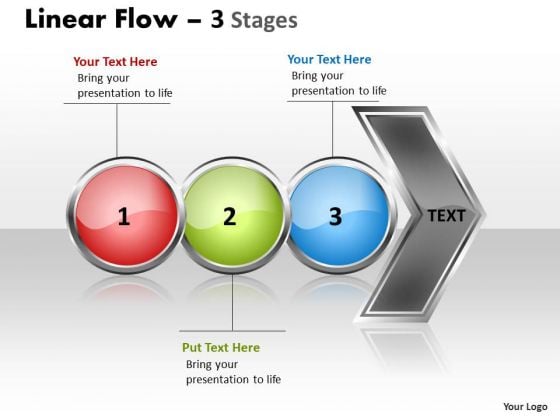 Sales Ppt Background Horizontal Flow Of 3 Stages Operations Management PowerPoint 1 Image