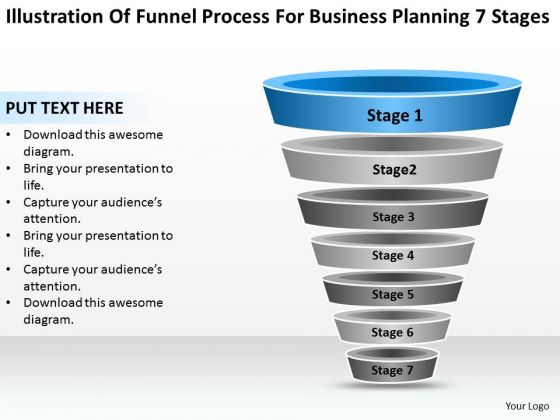 Sample Business PowerPoint Presentation For Planning 7 Stages Ppt Templates
