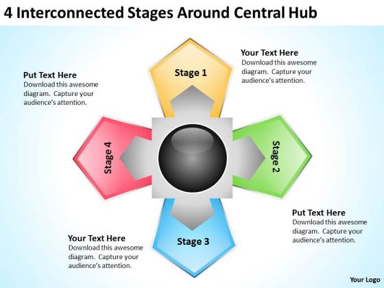 Sample Business Process Flow Diagram Interconnected Stages Around Central Hub PowerPoint Templates Sample Business Process Flow Diagram Interconnected Stages Around Central Hub PowerPoint Templates