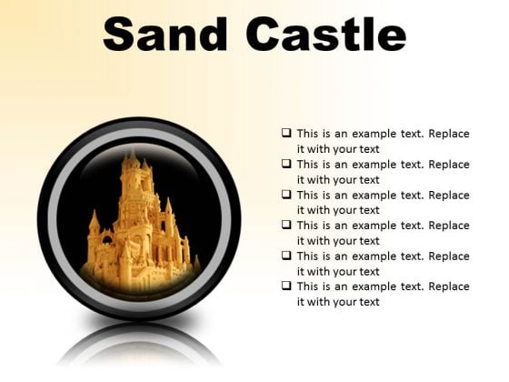 Sand Castle Beauty PowerPoint Presentation Slides Cc