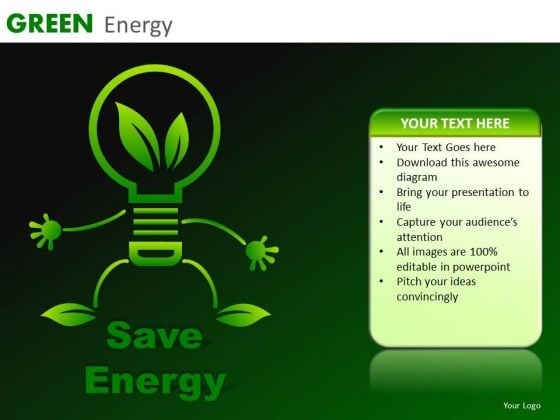 Save Energy PowerPoint Templates Green Energy Ppt Slides