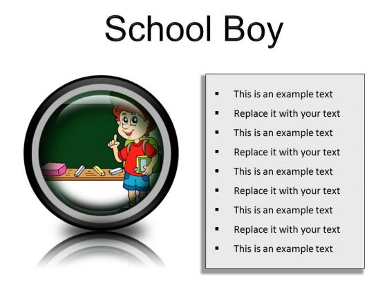 School Boy Children PowerPoint Presentation Slides Cc