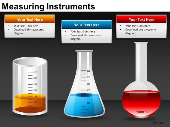Science Lab Beakers Chemicals PowerPoint Templates Editable Ppt Slides