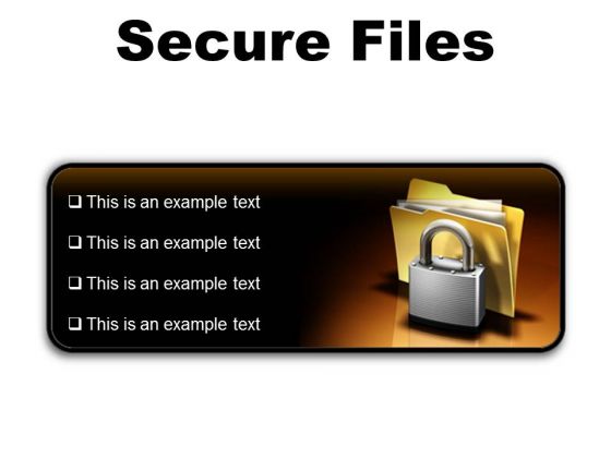 Secure Files Security PowerPoint Presentation Slides R Secure Files Security PowerPoint Presentation Slides R