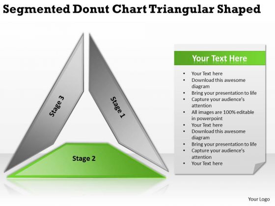 Segmented Donut Chart Triangular Shaped Business Plan Program PowerPoint Templates Segmented Donut Chart Triangular Shaped Business Plan Program PowerPoint Templates