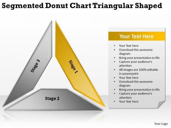 Segmented Donut Chart Triangular Shaped Ppt Business Plan PowerPoint Templates Segmented Donut Chart Triangular Shaped Ppt Business Plan PowerPoint Templates