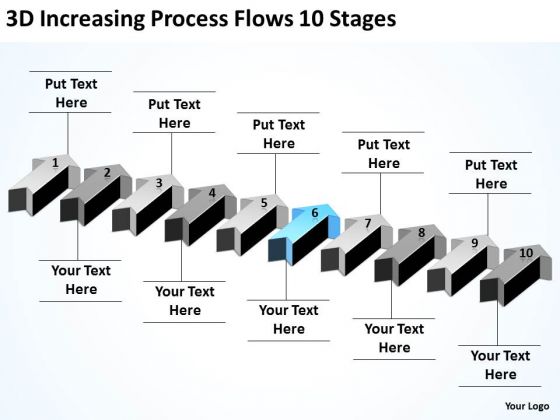 Serial And Parallel Processing 3d Increasing Flows 10 Stages PowerPoint Templates Serial And Parallel Processing 3d Increasing Flows 10 Stages PowerPoint Templates