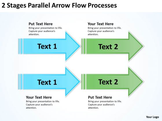 Serial Vs Parallel Processing 2 Stages Arrow Flow Processes PowerPoint Templates Serial Vs Parallel Processing 2 Stages Arrow Flow Processes PowerPoint Templates