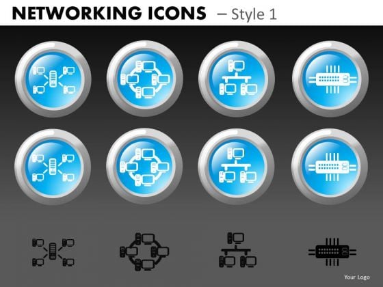 Server Networking Icons PowerPoint Slides Server Networking Icons PowerPoint Slides