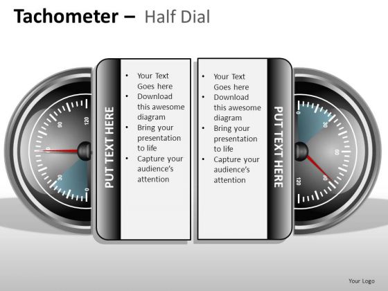Services Tachometer Half Dial PowerPoint Slides And Ppt Diagram Templates