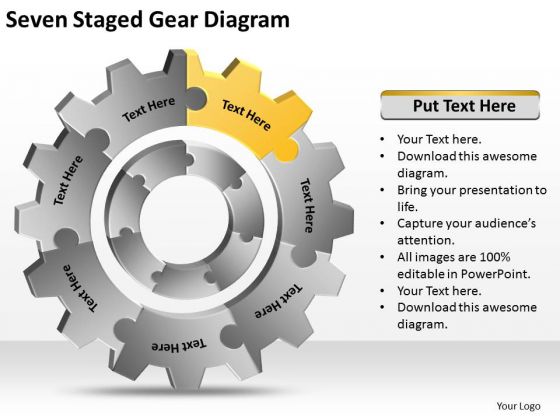 Seven Staged Gear Diagram Ppt How Do Write Business Plan PowerPoint Slides Seven Staged Gear Diagram Ppt How Do Write Business Plan PowerPoint Slides
