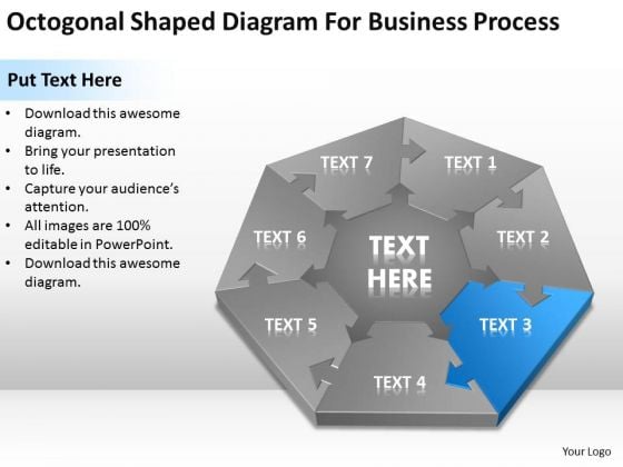 Shaped Diagram For Business Process Ppt Plan How To Write PowerPoint Templates