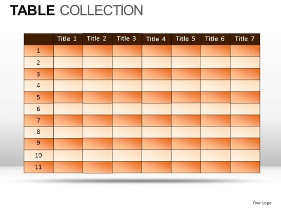 Shapes Table Collection PowerPoint Slides And Ppt Diagram Templates
