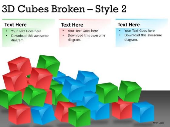 Show System Broken Down With Cubes PowerPoint Slides And Ppt Diagram Templates Show System Broken Down With Cubes PowerPoint Slides And Ppt Diagram Templates