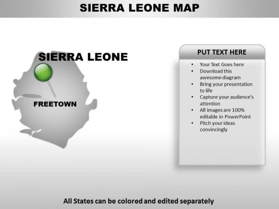Sierra Leone Country PowerPoint Maps Sierra Leone Country PowerPoint Maps
