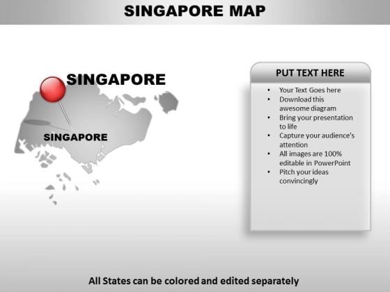 Singapore Country PowerPoint Maps