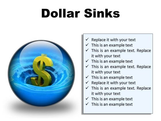 Sinks Dollar Finance PowerPoint Presentation Slides C