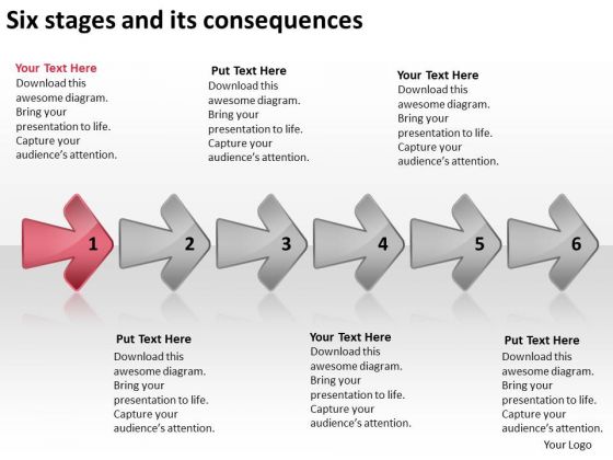 Six Stages And Its Consequences Free Business Plan Format PowerPoint Templates Six Stages And Its Consequences Free Business Plan Format PowerPoint Templates