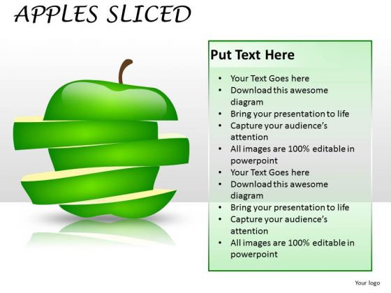 Slices Of An Apple Fruit PowerPoint Templates And Ppt Slides Slices Of An Apple Fruit PowerPoint Templates And Ppt Slides