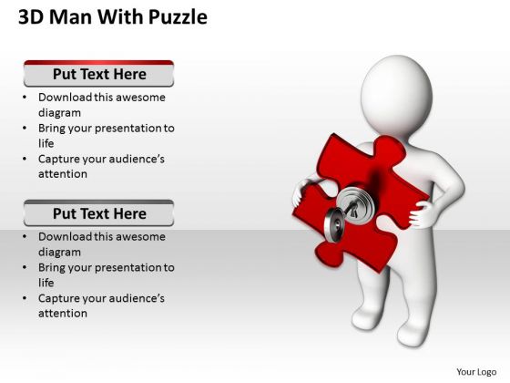 Small Business Network Diagram 3d Man With Key Puzzle PowerPoint Slides Small Business Network Diagram 3d Man With Key Puzzle PowerPoint Slides
