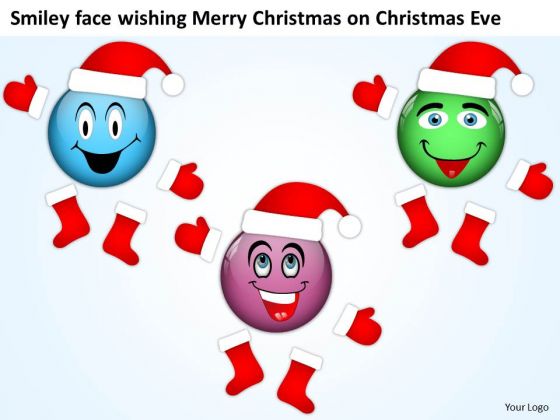 Smiley Face Wishing Merry Christmas On Eve Business Prototyping PowerPoint Templates Smiley Face Wishing Merry Christmas On Eve Business Prototyping PowerPoint Templates